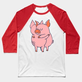 Pig Hugs Baseball T-Shirt